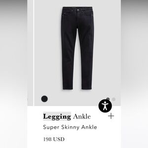 AG Adriano Goldschmied Charcoal Skinny Ankle Leggings